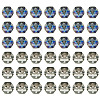 60Pcs 2 Colors Electroplate Glass Beads EGLA-TADJ0001-19A-2