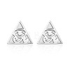 Titanium Steel Stud Earrings PW-WG21707-01-1