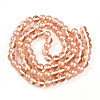 Baking Paint Transparent Glass Beads Strands DGLA-N011-10mm-04-2