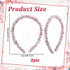 Silk From Silkworms Hair Bands OHAR-WH0033-019A-2
