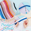   32M 16 Colors Polyester Centipede Braid Lace Trim OCOR-PH0002-23-6