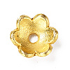 6-Petal Alloy Enamel Bead Caps FIND-G029-04G-01-2