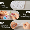 2Pcs 2 Style Letter & Number Silicone Pendant Molds DIY-TA0005-69-4