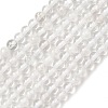 Natural Quartz Crystal Round Beads Strands X-G-J303-01-4mm-5