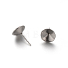 304 Stainless Steel Stud Earring Settings STAS-D079-A-1