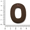 Flocking Opaque Resin Pendants RESI-K033-08D-3