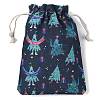 Christmas Theme Cloth Printed Storage Bags ABAG-F010-02B-05-2