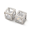 Brass Pave Cubic Zirconia Pendants KK-P250-21P-2