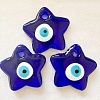 Blue Glass Evil Eye Pendants X1-GLAA-TAC0012-18F-1