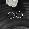 Brass Ball Captive Bead Nose Ring AJEW-G075-01S-02-3