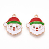 Christmas Theme Alloy Enamel Pendants ENAM-N056-403G-1