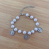Iron Flat Round with  Saint Benedict Charm Bracelets HP3576-6