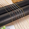 Brass Coated Iron Flat Cable Chains CH-TAC0007-01R-8
