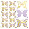 3D Hollow Double Layer Paper Butterfly AJEW-WH0505-15-1