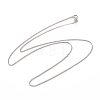 Anti-Tarnish Rhodium Plated 925 Sterling Silver Wheat Chains Necklace for Women STER-I021-07P-5