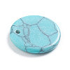 Synthetic Turquoise Charms G-L561-001J-3