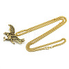 Tibetan Style Alloy Eagle Pendant Twisted Chain Necklaces for Men FS-WGDD367-01-3