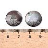 Natural Black Lip Shell Carved Cabochons SSHEL-T017-04A-3