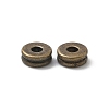 Tibetan Style Flat Round Alloy Spacers Beads X-TIBEP-S293-070AB-LF-2