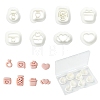 8 Pcs 8 Styles Polymer Clay Earring Cutters Kit ST-CJ0043-094-1