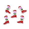 Boot Baking Paint Glass Enamel  Beads LAMP-C020-02L-1