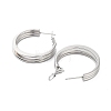 202 Stainless Steel Hoop Earrings EJEW-A041-03P-2