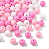 100pcs 3 Colors Opaque Acrylic Beads MACR-YW0004-01C-06-1