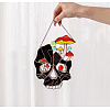 Acrylic Skull Wall Decorations DARK-PW0001-126B-1