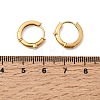 304 Stainless Steel Rhinestone Hoop Earrings EJEW-P344-06G-5