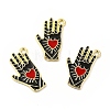 Alloy Enamel Pendants ENAM-J650-05G-02-2