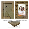 Mother's Day Natural Wood Photo Frames AJEW-WH0292-037-2