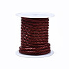 Braided Cowhide Leather Cord NWIR-N005-01A-6mm-1