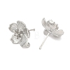 Brass Stud Earring Findings KK-Z099-05P-03-2