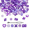 2Bags 2 Styles Resin Hair Beads for Hair Braiding Tool DIY-CA0008-38B-1