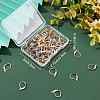 100Pcs 2 Colors 304 Stainless Steel Leverback Earring Findings STAS-BBC0001-56-7