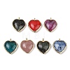 Natural & Synthetic Mixed Gemstone Pendants G-K347-10G-1