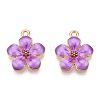 Zinc Alloy Enamel Pendants X-PALLOY-I124-10G-D-2