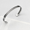 304 Stainless Steel Cuff Bangles for Men WG46524-03-1