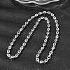 Brass Micro Pave Cubic Zirconia Geometric Tennis Necklaces NJEW-C121-02B-P-2