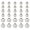 30Pcs 3 Style 925 Sterling Silver Spacer Beads STER-PH0001-28-1