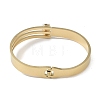 304 Stainless Steel & Glass Hollow Hinged Bangles for Women BJEW-U002-12G-3