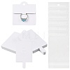 50Pcs Rectangle Foldable Paper Jewelry Display Cards for Rings CDIS-FS0001-31A-1