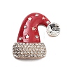 Christmas Alloy Rhinestone Cabochons FIND-U016-03G-01-1