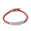 Round Nylon Milan Cord Slider Bracelet Making BJEW-L722-01P-11-1
