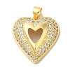 Mother's Day Brass Micro Pave Clear Cubic Zirconia Pendants FIND-Z041-20L-1