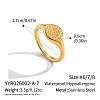 304 Stainless Steel Finger Rings for Women DP0534-3-1