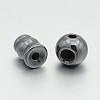 Non-magnetic Synthetic Hematite 3 Hole Guru Beads G-P046-19C-2