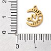 Real 18K Gold Plated 304 Stainless Steel Pendants STAS-R003-02G-02-3