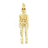 Halloween Theme Rack Plating Brass Pendants KK-Z067-14G-02-1