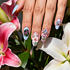 Stainless Steel DIY Nail Art Templates MRMJ-WH0092-258-5
